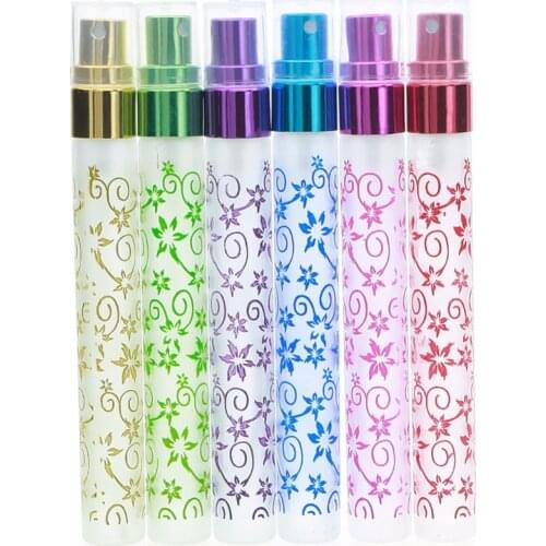 10ml Small Empty Aromatic Fragrance Flower Printing Fine Mist Spray Perfume Bottle Atomizer For Valentines Gift #230849