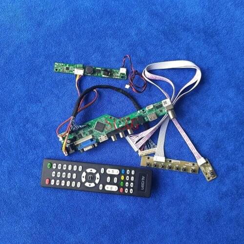 Monitor Drive Board AV VGA USB HDMI-compatible DIY Kit Signal Analog For MT185GW01/MT185WHM/MV185WHM LCD LED 1366*768 30Pin-LVDS