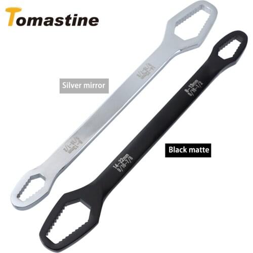 8-22mm Double-Head Spanner Ratchet Wrench Key Set Universal Screw Nuts Wrench Repair Double-Headed Self-Tightening Hand Tools