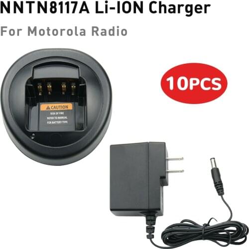 10X NNTN8117A Desktop Charger for Motorola XPR3300 XPR3500 DP3400 XiR P8608 Radio PMNN4409 PMNN4066 PMNN4065 Battery Charger