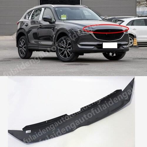 For Mazda CX-5 CX5 2017-2020 Unpainted Car Front Upper Grille Protector Frame Trim Replacement Auto accessories