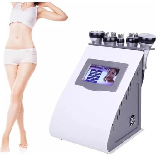 NEW 5 in 1 Vacuum Lipo Ultrasonic Cavitation Radio Frequency Multipolar RF Body Slimming Machine Skin Lifting Tighten Anti-Wrink