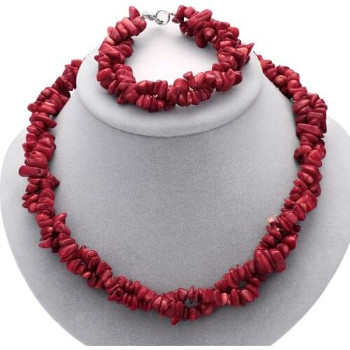 Colorful 100% Natural Stone Beads Handmade Chocker Necklace Charm Beaded Bracelets For Women Necklace Bracelet Set Boho Jewelry