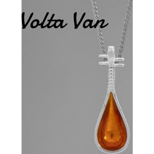 Volta Van Classic Pendant Necklaces 925 Sterling Silver 2021 New Elegant Jewelry Enamel Concise Original Design Women Necklaces