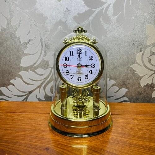 Retro Vintage Clock Living Room Clock Mute Desk Clock Clock Hall Bedroom Office European Rotating Home Decor