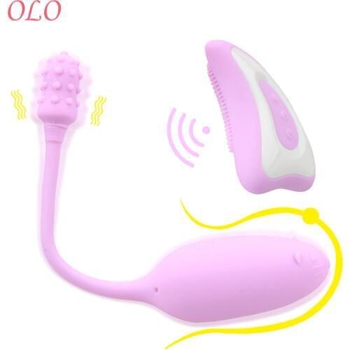 OLO Breast Massage Vibrator G-spot Vagina Stimulation Clitoral Vibrator Wireless Remote Control Multifunctional Vibrating Egg