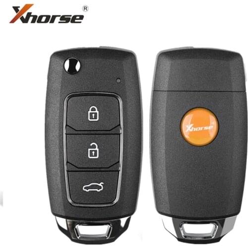 Xhorse Universal 3 Button HYU.D Style Wire Remote XK Series VVDI Remote Car Key For VVDI2/VVDI Mini/Key Tool Max Plus XKHY05EN