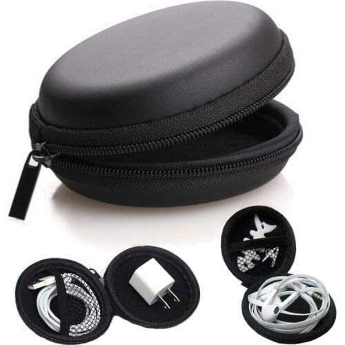 Earphone protect Carrying Case Storage Hard Bag Box Shockproof Case For Earphone Headphone Accessories Earbuds Card USB Cable
