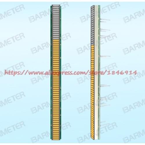BL64-1005M The 64 section 100mm yellow LED bargraph display