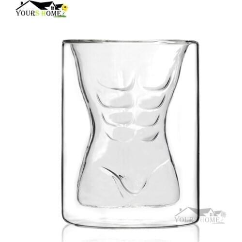 1pcs Shot Glass Cocktail Beer Skull Glass Whiskey 200ml Creative Vodka Shot Glass Drinking Ware for Home Office Bar Set Barware