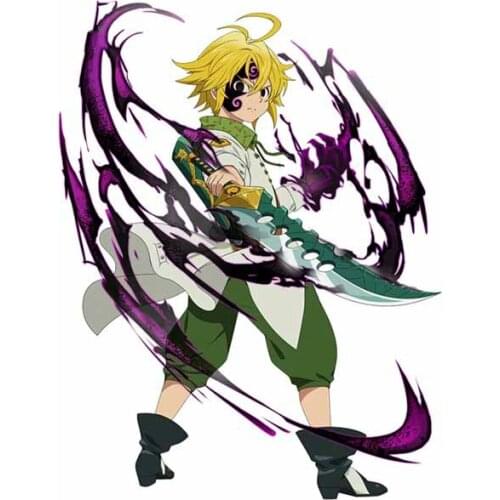 13cm X 10.1cm Car Decals for The Seven Deadly Sins Bumper Window Car Accessories Laptop Refrigerator Stickers