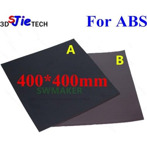 400x400mm New For ABS Magnetic Print Bed Tape square Print Sticker Build Plate Tape Flex Plate A+B with 3M 3D Printer parts