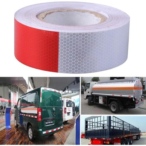 5cmx30m/5cmx45m Vehicle Car Safety Warning Reflective Tape Stripe Sticker Roll