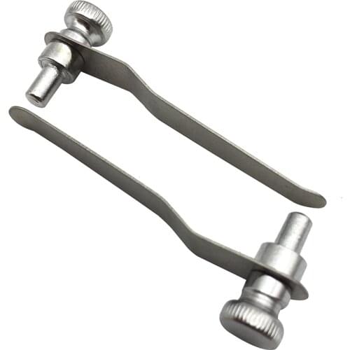 55/67/82mm 2 PCS Biological Stereo Microscope Tablet Clip Slide Clip Stage Specimen Presser