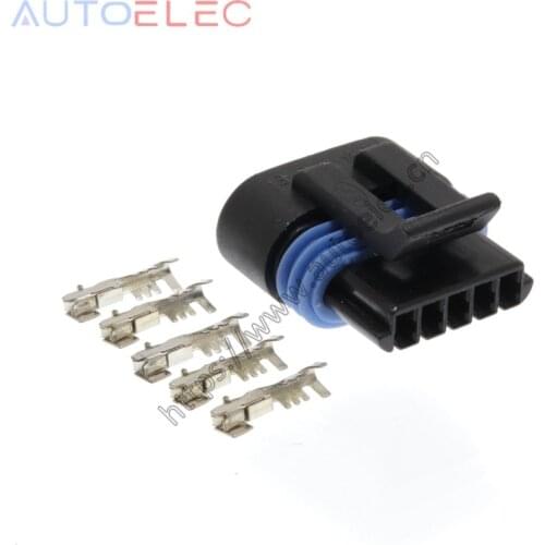 5way Mass Air Flow Sensor Connector AIRTEX 1P1372 WELLS 740 Replaces PT5511 Electrical weatherproof Connector (Plug) For Delphi