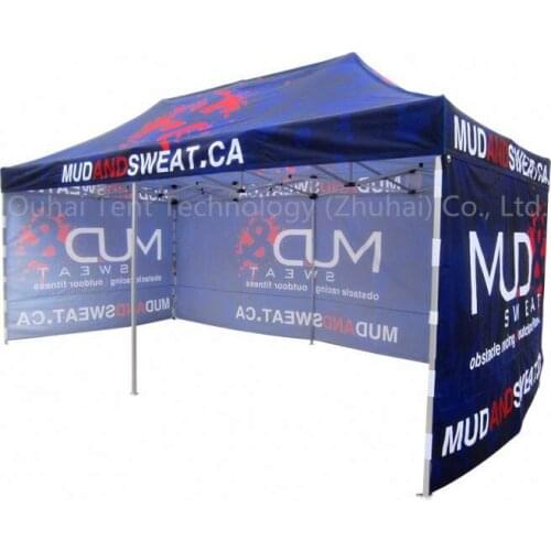 3 x 6m Luxury Outdoor Personalized Advertisement Pop Up Gazebo Tent Instant Folding Marquee Tent Canopy with 3pcs Full Walls