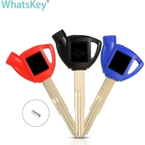 WhatsKey Motorcycle keys Blank Key embryo Uncut For Suzuki AN200 AN250 AN400 AN650 Burgman AN 125 250 400 Key ring keychain