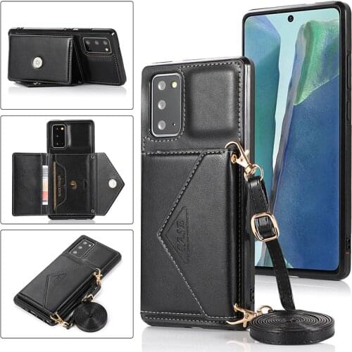 Crossbody Envelope Wallet Case For Samsung S21 Ultra Note 20 10+ S20 FE S10 Plus A42 A71 A51 A21S PU Leather Purse Phone Cases
