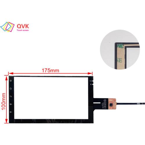 Black 7 Inch HST 105T25 R14392 Q GT911 6 Pin GPS Car navigation radio GPS touch screen panel 175*98 mm