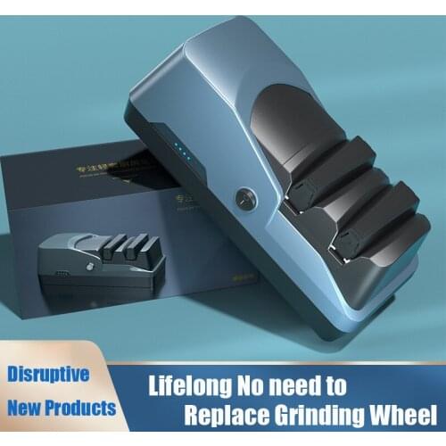 USB Charging Knife Sharpener Electric Knife Sharpener Household Fast Sharpener Automatic Knife Grinder Kitchen Knife Grindstone