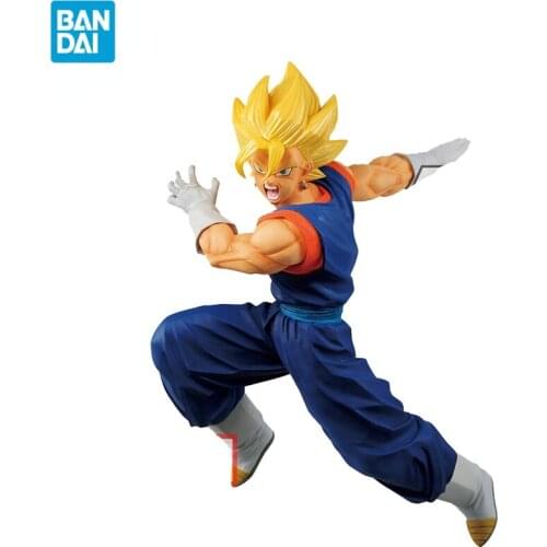 Original Bandai Dragon Ball Z Anime Figure Super RISING LC SS Vegetto Collection Action Figure Model Doll Anime Action Figures