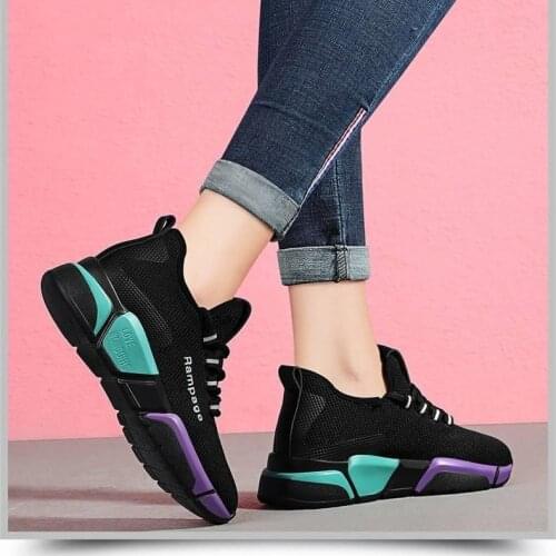 Basket femme Spring Vulcanize Shoes Breathable Air Mesh Flat Light Sneakers Female Lace Up Platform Casual Shoes Tenis Feminino