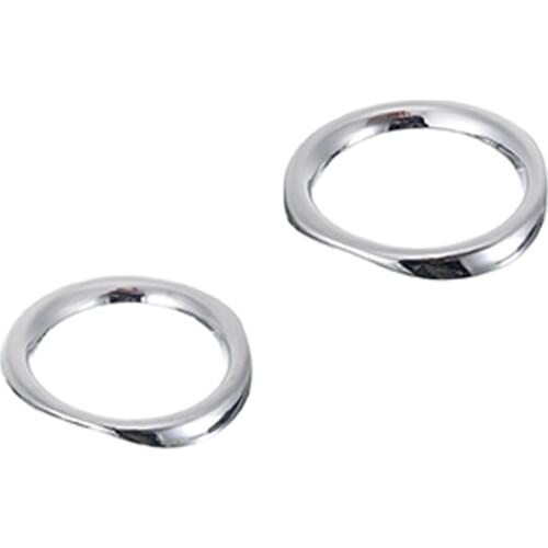 For Toyota Chr C-Hr 17-18 2Pcs Abs Silver Front Fog Light Lamp Cover