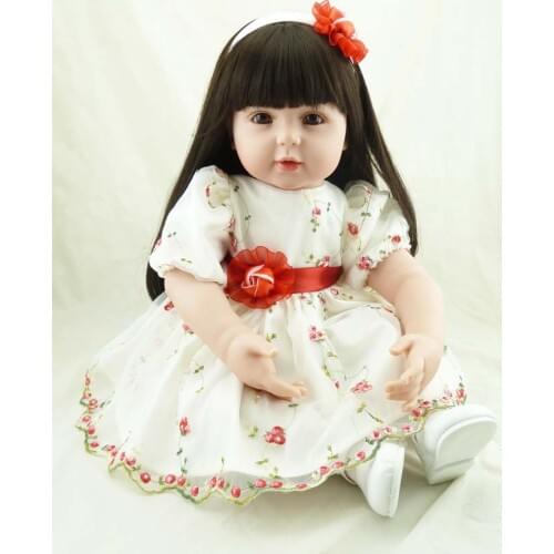 Soft Vinyl Reborn Baby Dolls Cute Little Girl Realistic Handmade Reborn Baby Dolls Lifelike Newborn Doll Bebe Reborn Menina Toys
