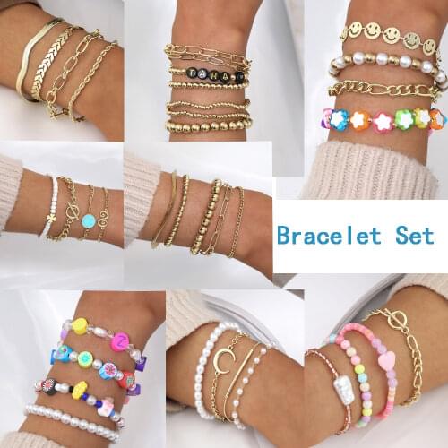 NPCXSZ Bracelets With Charms