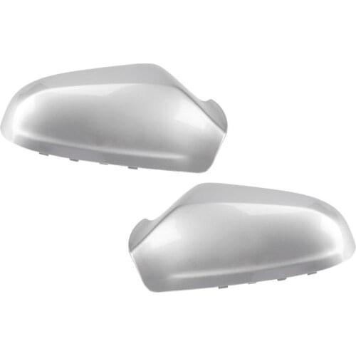 TAIHONGYU Pair Silver Side Door Wing Mirror Casing Cover Fit For Vauxhall Opel Astra H MK5 2004 2005 2006 2007 2008 2009 RHD