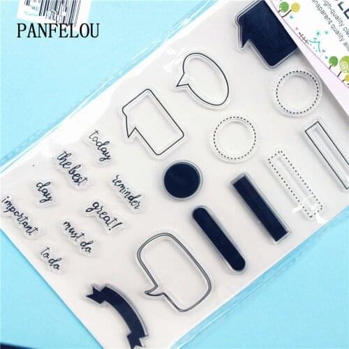 Dialog Text Clear Stamp DIY Silicone Seals Scrapbooking/Card Making/Photo Album Decoration Supplies Sheets