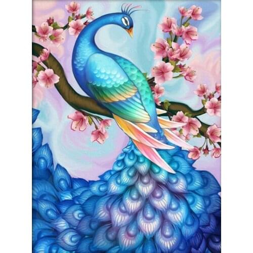 SenyuArt 5D DIY Diamond Painting Full Round Square Drill Embroidery Mosaic Paiting Picture Animal Peacock Cross Stitch Kit Decor