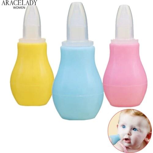Baby Childish Aspirator Safe Nose Clean Silicone Infant Nasal Wash Nose Care Inhaler Preventing Backflow Cleaning Agent Babies