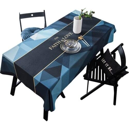Euro Velvet Digital Printing Table Cloth Dining Table Cover Computer Desk Cover Waterproof Oilproof Tablecloth For Hotel Home