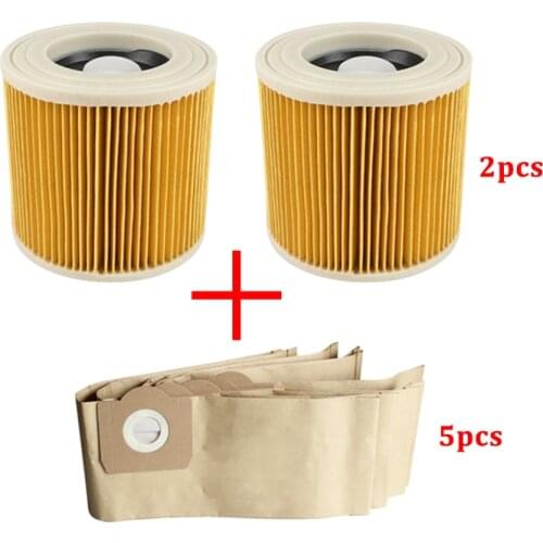 Replacement Dust Filter Bag for Karcher WD3 WD3200 WD3300 MV3 Vacuum Cleaner Spare Parts Accessories Hepa Filters Dust Bags