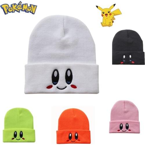 Pokemon Pikachu Adult Knitted Hat Student Cartoon Warm Hip-hop Embroidery Hat Lovers Cute Autumn and Winter Ski Hat Cosplay Gift