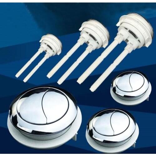 Universal Fits 38mm Hole Toilet Button Cover Closestool Round Dual Press Tank Push Switch Water Saving Rod Accessories