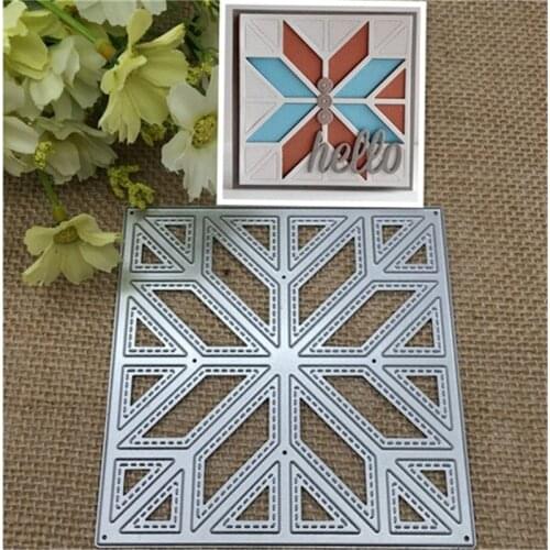 Premium Diagonal Quilt Back Ground Cutting Dies Stencils For DIY Scrapbooking Stamping Decor Embossing Paper Cards
