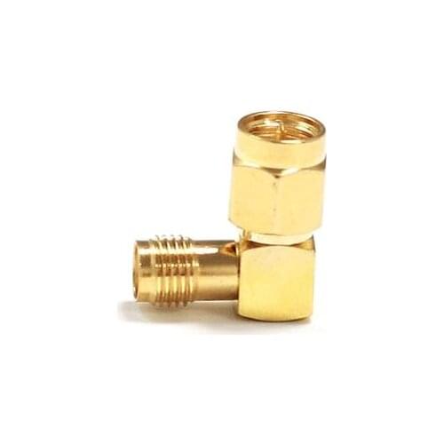 1pc SMA Male Plug to Female Jack RF Coax Adapter convertor Right Angle goldplated NEW wholesale