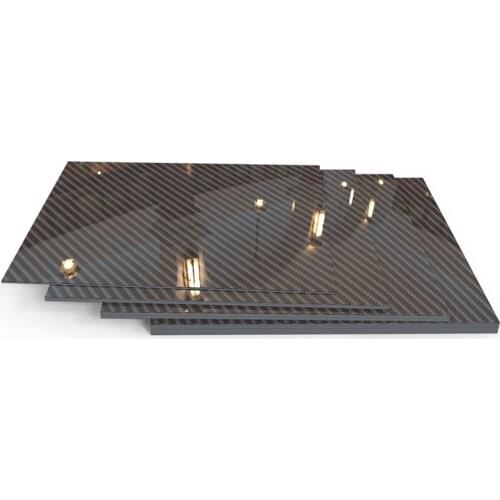 165MM X300MM Matte Surface Pure Carbon Fiber Panel Board 0.25mm-6mm Thickness Composite Hardness Material
