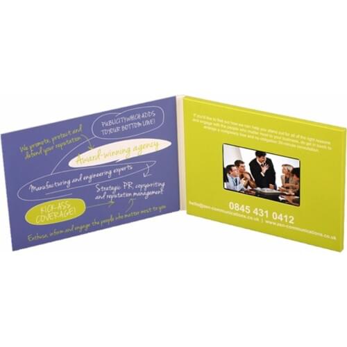 4.3inch Customization Video Brochure Cards for Presentations Digital Advertising Player 4.3 inch Screen Video screen cards