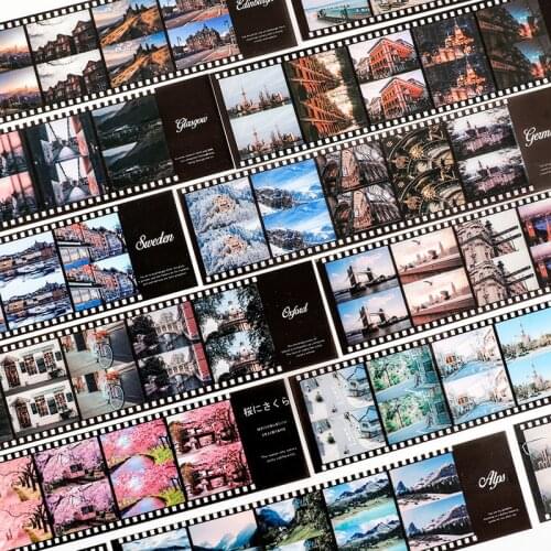 4sheets Aesthete And Romantic Scenery Series Adhesive Stickers Personality Scrapbook Decoration Cute Stationery