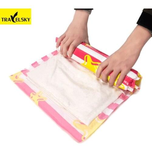 4pcs/set New Travel Accessories Clothes Storage Bags Foldable Travel Organizer Vacuum Bag Compressed Vacuum Travel Bag Packing