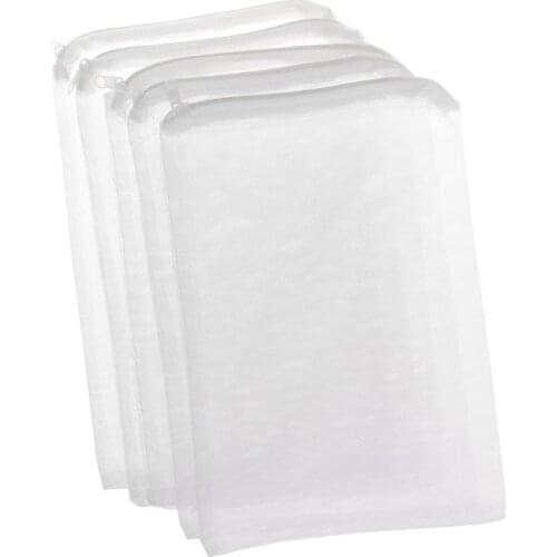 5 Pcs/Set Aquarium Filter Bag Fish Tank Mesh Bag Zipper Net Pond For Bio Ball Active Carbon Isolation Storage 5 Sizes