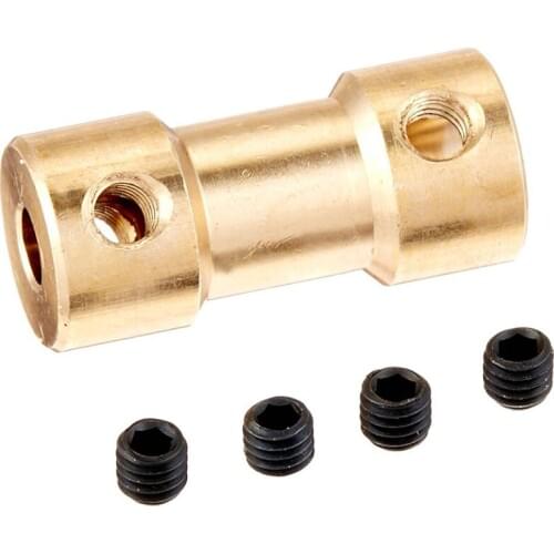 Promotion! RC Airplane 3mm to 5mm Brass Motor Coupling Shaft Coupler Connector