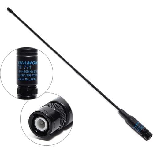 Diamond RH-771 DUAL BAND 144/RH771 430Mhz BNC Antenna For IC-V8 IC-V82 IC-V85 TK308 HT440 CP500 Walkie Talkie Two Way Radio