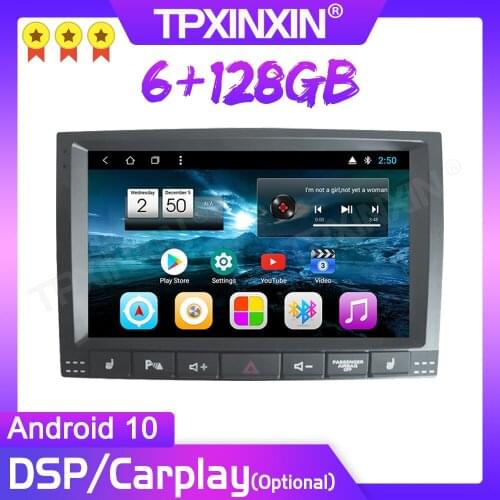 Wireless Carplay 6+128G For VW/Volkswagen Touareg 2002-2010 Car Multimedia Player GPS Navigation Tape Recorder Radio Stereo 4G