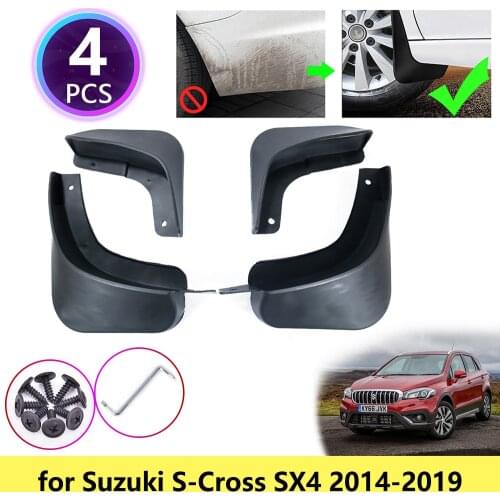 For Suzuki SX4 S-Cross 2014~2019 Mudguards Mudflap Fender Mud Flaps Splash Guards Accessories Maruti SX-4 SX 4 S Cross SCross