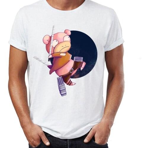 Mens T-shirt Slow Shifter Slowpoke Attack On Titan Awesome Artwork Printed Tshirt Cool Tees Tops Harajuku Streetwear