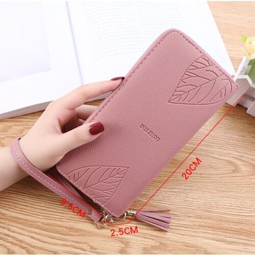 Women Wallets Purses Tassel Long Wallets For Ladies Girl Money Coin Pocket Card Holder Female Wallets Phone Clutch Bag 2020